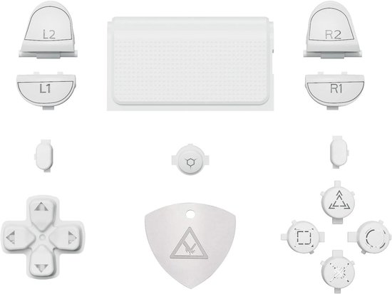 Controller Knoppen Set - Vervangende Knoppen - Gaming Upgrade - Specifiek Model - 20 gram - Donker Wit