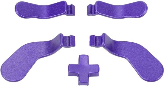Controller Paddles en D-Pad - Game Controller Onderdelen - Controller Aanpassen - Roestvrij Staal - 4 Stuks - Donkerpaars van Merkloos