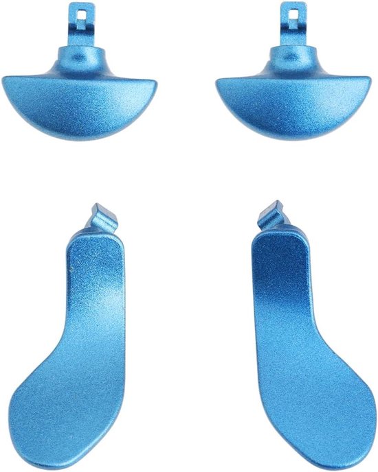 Controller Paddles - Extra Knoppen - Gaming Verbetering - Duurzame Metalen Constructie - 4 Stuks - Blauw
