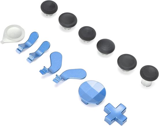Controller Paddles Set - Knoppen Set - Gaming Verbeteren - Metalen Duimstokken - 16 Knoppen - Blauw van Merkloos