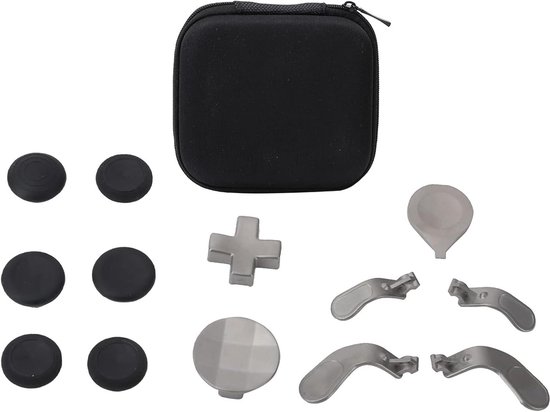 Controller Paddles Set - Vervangende Knoppen - Verbeteren Game Prestaties - Metalen Duurzaam Materiaal - 126 g - Zilver van Merkloos