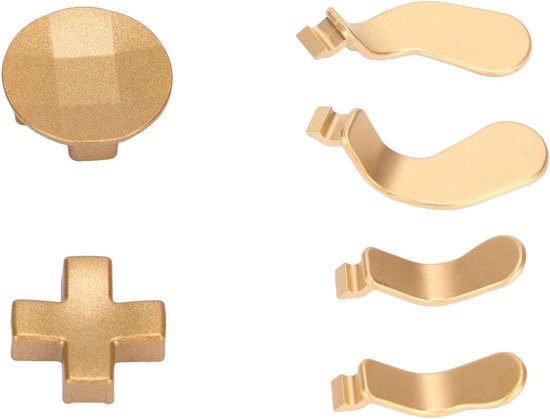 Controller Paddles - Trigger Paddles - Gaming Personaliseren - Roestvrij Staal - 4 Paddles 2 D-pads - Geel van Merkloos