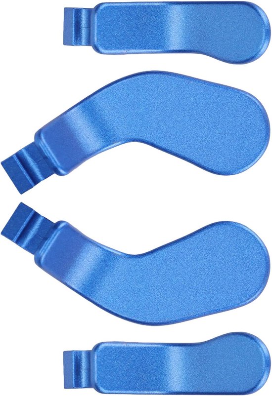 Controller Peddels - Vervangende Knoppen - Gaming Prestaties - Roestvrij Staal - 4 Stuks - Blauw