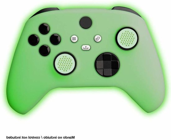 Controller Skin - Grip Cover - Verbeterde Game Grip - Glow In The Dark - Voor Serie X - Groen van Merkloos