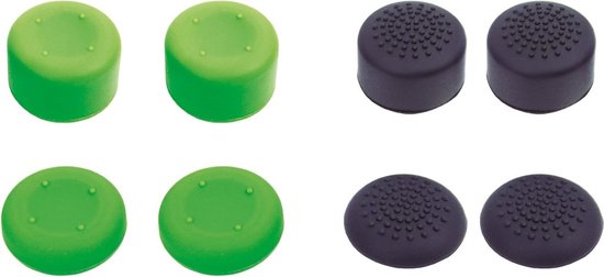 Controller Thumb Grips - Analoge Stick Covers - Verbeterde Controle - Verschillende Hoogtes - 4 Paar - Zwart