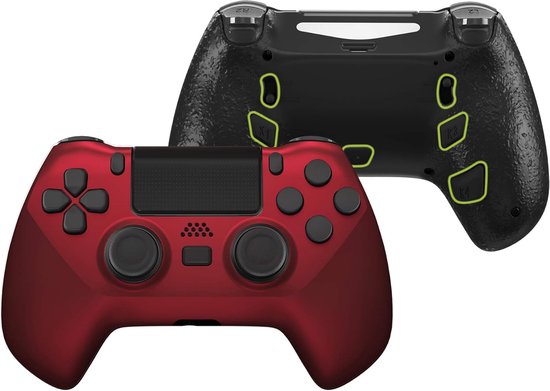 Controller Upgrade Kit - Controller Shell - Gaming Prestaties Verbeteren - Ergonomische Achterknoppen - Voor PS4 Controller - Scharlaken Rood
