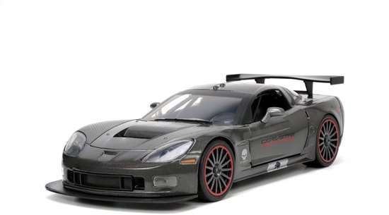 Corvette C6-R 2005 donkergrijs van Merkloos