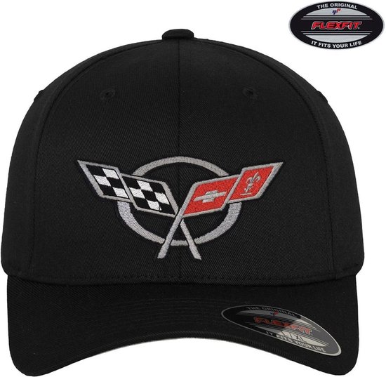 Corvette Cap C5 Vlaggen Flexfit Cap GM-92-CORV9902-CB63