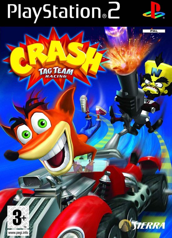 Crash, Tag Team Racing (Platinum)  PS2 van PlayStation