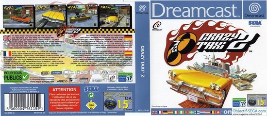 Crazy Taxi 2 /Dreamcast van Sega
