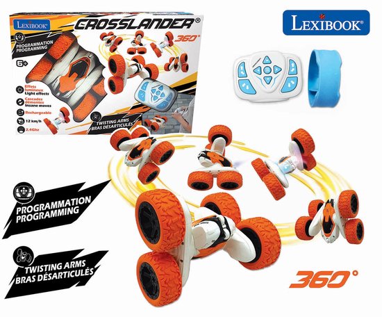 Crosslander RC Oplaadbare Stuntauto Oranje/Wit van Merkloos