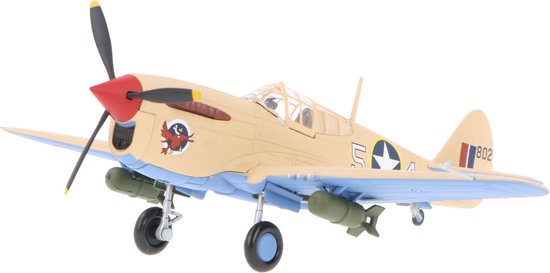 Curtiss P40 Warhawk USAAF '37 FG-65 FS-9 AF Franklin Mint Modelauto 1:48 B11B624 Schaalmodel van Franklin Mint