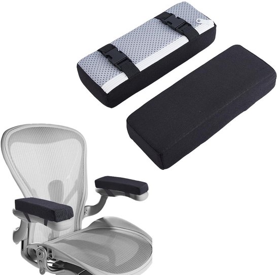 Dailygoods - Cosensi - 2 Armleuningkussens voor Stoel van Traagschuim