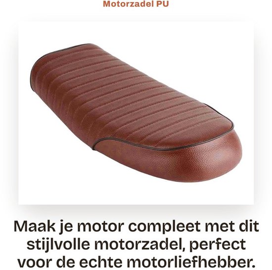 Dailygoods- Motorzadel Vintage Stijl - PU-leer - Waterdicht van Dailygoods