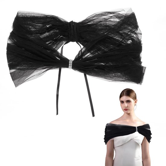 Dailygoods- Tulesjaal Afneembaar - Bruidsaccessoire