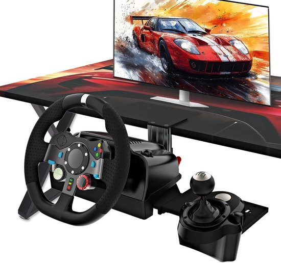 Dailygoods - Universele Lenkradhouder voor Sim Racing - Geschikt voor Logitech en Thrustmaster