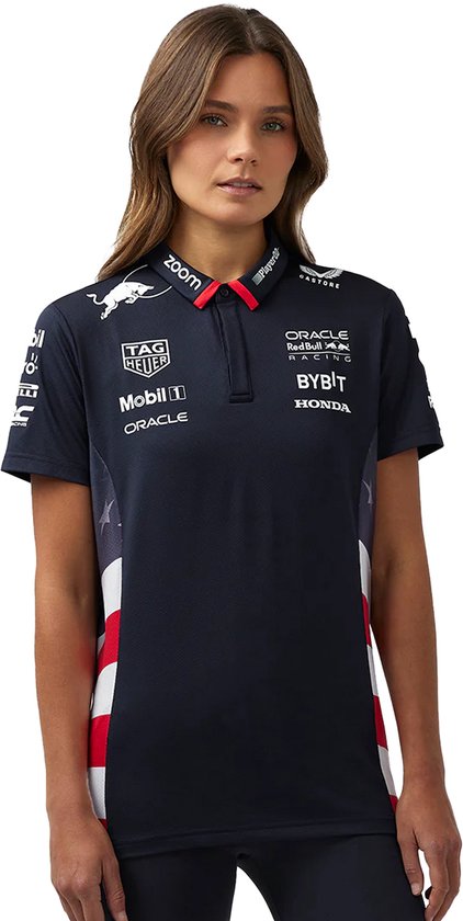 Dames - USA Replica Team Polo 2024 - Red Bull Racing S - Max Verstappen
