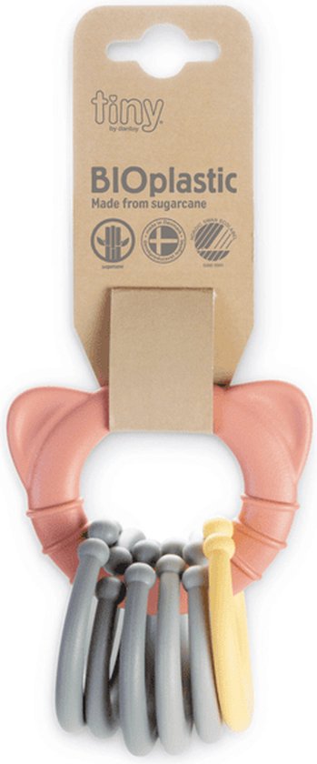 Dantoy bijtring schildpad pastel roze van Dantoy