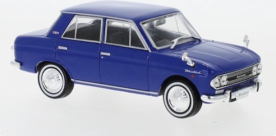 Datsun Bluebird 1966 Blauw - Model 1/43 - First:43 van Datsun
