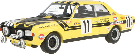 De 1:18 Diecast Modelcar van de Opel Commodore A #11 van de 24H Spa 1970.De rijders waren A. Steinmetz en Johansson.De fabrikant van het schaalmodel is Minichamps.Dit model is alleen online beschikbaar. van Minichamps