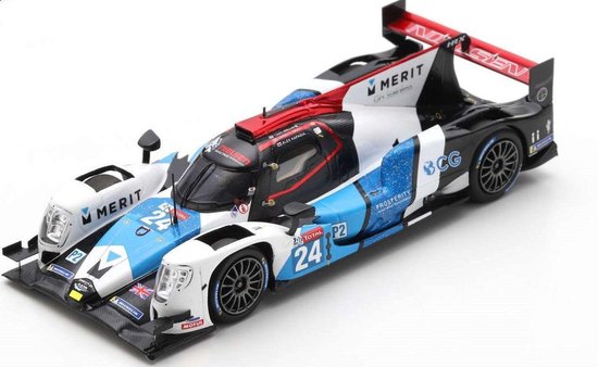 De 1:43 Diecast Modelcar van de Oreca 07 Gibson 4.2L V8 Team Nielsen Racing #24 van de 24H LeMans van 2020. De coureurs waren G. Grist / A. Kapadia en A. Wells. De fabrikant van het schaalmodel is Spark. Dit model is alleen onli van Spark