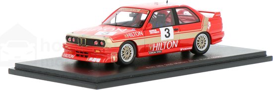 De 1:43 gegoten modelauto van de BMW E30 M3 #3 die in 1988 als tweede eindigde in de Macau Guia Race. De coureur was Markus Oestreich. Dit schaalmodel is gelimiteerd op 300 stuks. De fabrikant is Spark. van Spark