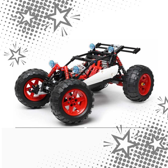De leverancier® - Op Afstand Bestuurbare Rc Auto - Bouwpakket Offroad Speelgoed Voertuig - Controller - Technisch Bouwen - 25x35x16 cm van De leverancier®