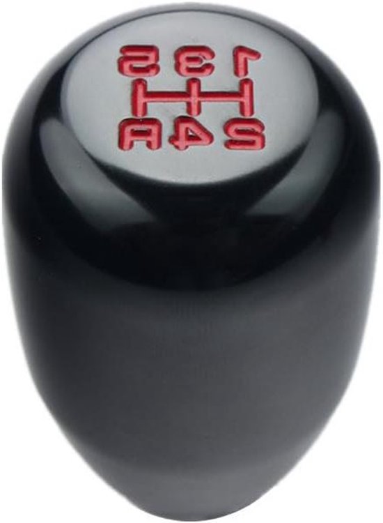 DEWHEL 5 Speed Handgeschakelde Knop M10x1.25 Schroef op Aluminium voor Nissan Mazda Mitsubishi (zwart)