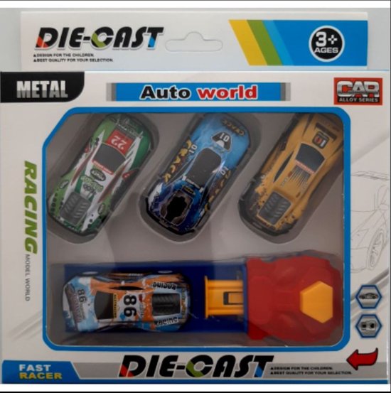 Die Cast - Autoworld - 4 auto's van Autoworld