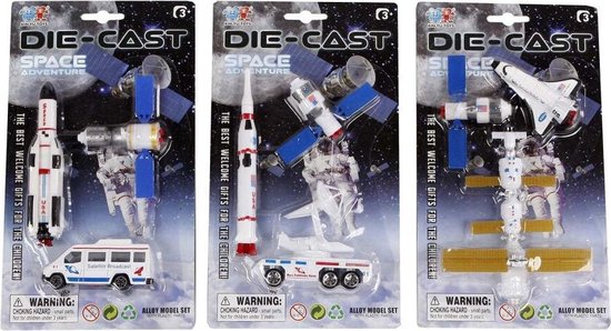 Die-Cast Space Shuttle Speelset Assorti van Toi-Toys.
