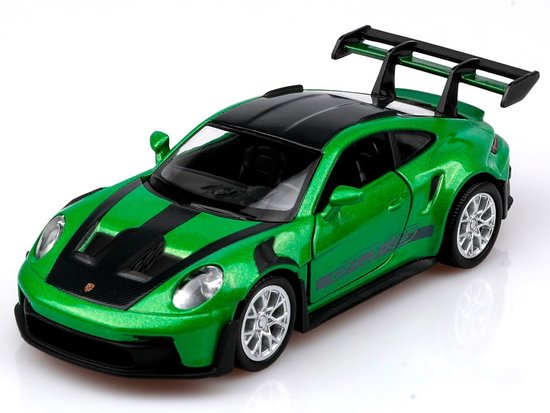 Diecast Modelauto Groen Speelgoed met Terugtrekfunctie - Realistische Sportwagen van Merkloos