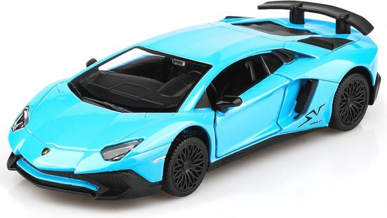 Diecast modelauto Lamborghini Aventador LP750-4 SV 1/36 schaal speelgoedauto van Merkloos