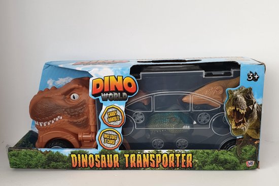 Dino World Dino Auto Transporter - Met 3 dinoauto's van SIMM Spielwaren