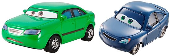 Disney Cars Dan & Kim Carllins Dubbelpak Speelgoedauto's van Merkloos