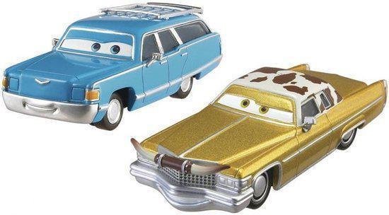 Disney Character cars 2 2-pack king + dinoco van Disney