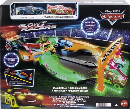 Disney en Pixar Cars - Lichtgevende Racewagens - Kris Kras - Lichtgevende Race Speelset van Disney