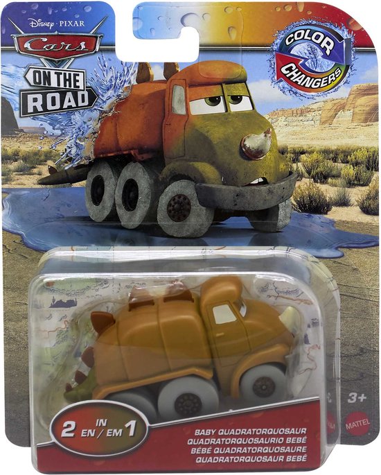 Disney Pixar Cars Disney and Pixar Cars On The Road Color Changers Baby Quadratorquosaur, Auto, 3 jaar, Bruin, Grijs van Merkloos