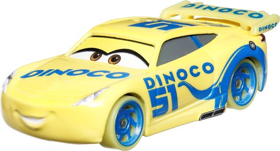 Disney Pixar Cars Disney en Pixar Cars Glow raceauto's Voertuigassortiment van Mattel