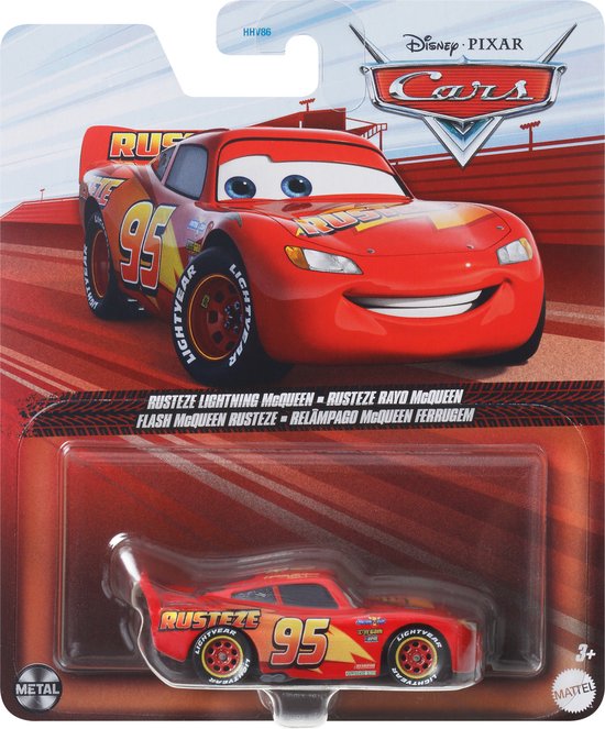 Disney Pixar Cars Lightning McQueen, Auto, 3 jaar, Metaal, Meerkleurig, Rood van Merkloos