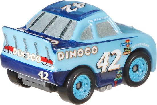 Disney Pixar Cars Mini Racers Cal Weathers, Auto, 3 jaar, Metaal, Kunststof, Blauw van Merkloos