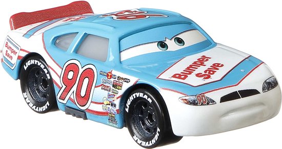 Disney Pixar Cars Ponchy Wipeout, Auto, 3 jaar, Metaal, Meerkleurig van Mattel