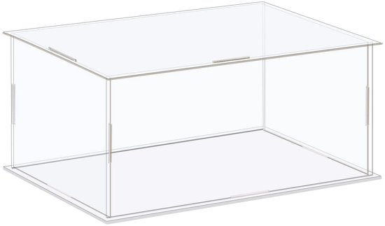 Display case Box acrylic box clear dustproof protection for collections 16x11x11cm