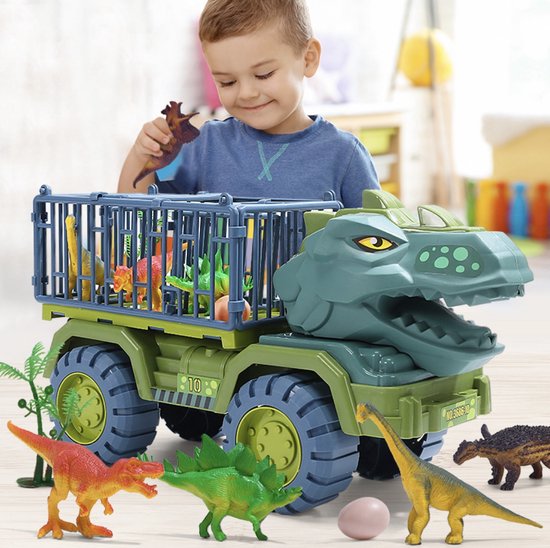 Diversicus Dino Truck - Dinosaurus speelgoed auto voor 3+ jaar van Merkloos