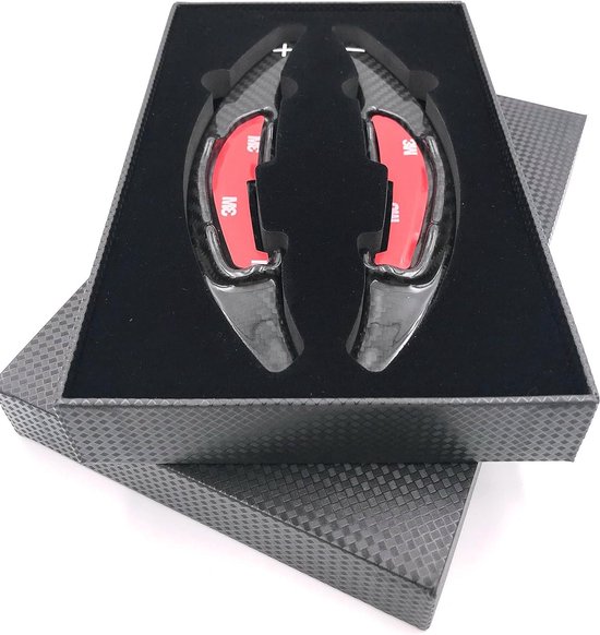 DKG Schakelpeddelverlenging, schakeling, Shift Paddle van echt carbon, compatibel met M2, M3, M4, M5, M6, X5M, X6M REAL CARBON van Merkloos