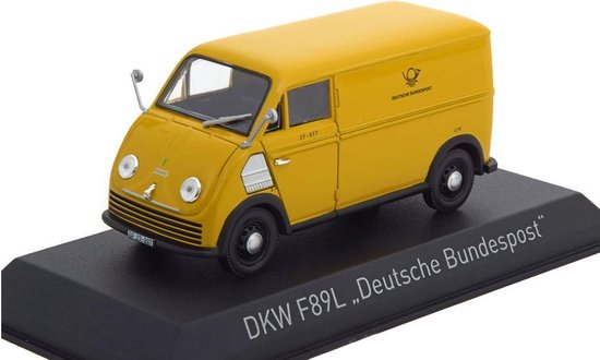 DKW F89L 1952 "Deutsche Bundespost" Geel 1-43 Norev van Norev