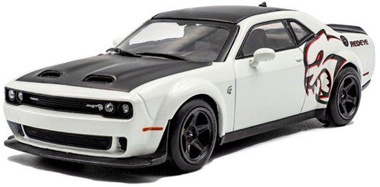 Dodge Challenger SRT Hellcat Redeye widebody custom '20, wit schaal 1:43 van Merkloos