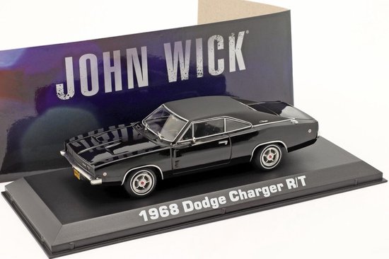 Dodge Charger R/T 1968 'John Wick' - 1:43 - Greenlight van Merkloos