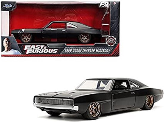 Dodge Charger Widebody 1968 "Fast & Furious 9" Dom’s Zwart 1:24 Jada Toys van Merkloos
