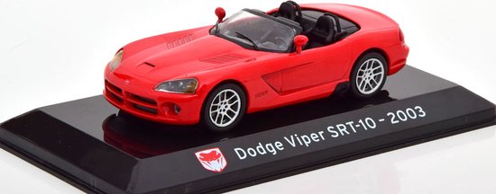 Dodge Viper SRT-10 Cabriolet 2003 Rood 1-43 Altaya Supercars Collection van Dodge