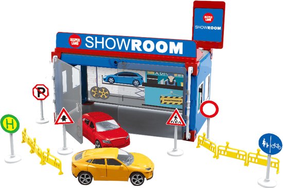Doe-het-zelf werkplaats Autoservice Showroomspeelgoed met metalen auto voor kinderen van Hot Wheels